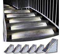 VOLISUN Solar Stair Lights 6 Pack, Solar Step Lights Waterproof IP67, Outdoor Step Light with 13 LEDs, Outdoor Lighting Decor for Yard Stair, Patio, Front Step, Front Porch and Deck(Cool White)