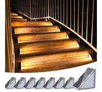 VOLISUN Solar Stair Lights 8 Pack, Solar Step Lights Outdoor Waterproof IP67, LED Outdoor Step Light,Outdoor Light Decor for Garden Stair, Deck, Front Step, Front Porch, and Patio（3000K）