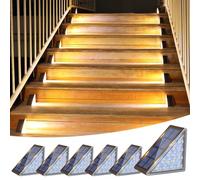 VOLISUN Solar Step Lights Outdoor Waterproof, LED Outdoor Stair Lights, Solar Step Light for Outside, Deck Light Decor for Stair,Front Porch and Patio(Brown,6 Pack)