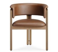 Volita chair oak Morpho brass - Nutmeg semi-aniline leather - 5404023632654