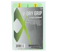 VOLKL VDRY12PK V Dry Tennis Overgrip 12 Pack (Neon Green)