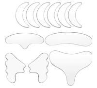 VolksRose Face & Forehead Wrinkle Patches for Anti-wrinkles, 11Pcs Reusable Silicone Patches for Eye, Neck, Chest, Forehead & Nasolabial Areas - Overnight Anti-Aging Face Tape Mask