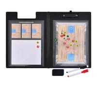 VolksRose Professional Magnetic Basketball Clipboard for Coaches - Foldable Dry Erase Playbook Board with Enhanced Magnetic Player Pieces & 2 Markers - Basketball Coaches Gifts for Strategy Sessions