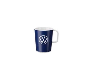Volkswagen 000069601BR Coffee Cup with VW Logo Porcelain Blue