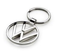 Volkswagen 000087010BN VW Metal Keyring Pendant, Silver