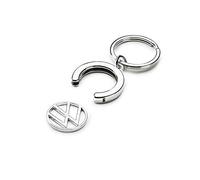 Volkswagen 000087010BT Key Ring Deposit Chip, Shopping Trolley Token, Keyring Pendant with VW Logo, Silver