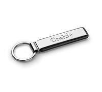 Volkswagen 000087010MYPN Key Fob Caddy Lettering Keyring Metal Original VW Pendant, Silver
