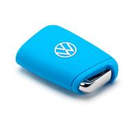 Volkswagen 000087012AN3H1 Key Cover Silicone Light Blue with VW Logo
