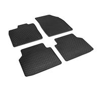Volkswagen 11B061550041 rubber floor mats, 4 x all-weather mats, plus rubber mats, black