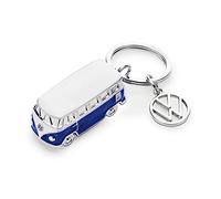 Volkswagen 1H2087010B Key Ring Bus T1 Bulli 3D Logo Model Pendant Blue / White
