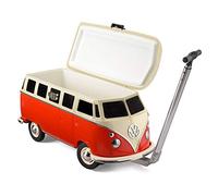 Volkswagen 26 Litre Cool Box on Wheels with Handle, VW Steel Roller Cooler Box