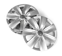 Volkswagen 2GA071456 Hub Caps 16 Inch Brilliant Silver Set of 4