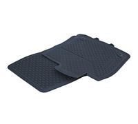 Volkswagen 517061502A82V All Weather Mat Front and Rear for Left Hand Drive, Titanium Black, Set of 2