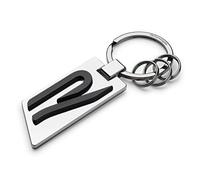 Volkswagen 5H6087010 Keyring Original R Logo Metal Silver/Chrome/Black, M