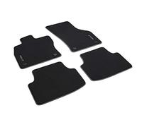 Volkswagen 5H9061270WGK Floor Mats Premium Textile Floor Mats 4 x Velour Fabric Mats with Golf Lettering, Only for Variant, Not for Mild-Hybrid/eTSI/MHEV (PR-Code 0K4), Black