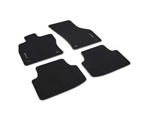 Volkswagen 5H9061270WGK Floor Mats Premium Textile Floor Mats 4 x Velour Fabric Mats with Golf Lettering, Only for Variant, Not for Mild-Hybrid/eTSI/MHEV (PR-Code 0K4), Black