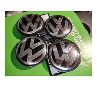 Volkswagen 65mm Alloy Wheel Centre Cap x 4 Genuine Golf T6 Passat Caddy