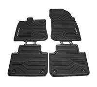 Volkswagen 76106150082V All-Weather Rubber Floor Mats Original Rubber Mats Set of 4 Black with Touareg Lettering
