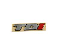 Volkswagen 7D0853675CEQW Lettering TDI Tailgate Emblem Logo Chrome/Red