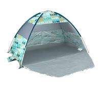 Volkswagen Beach Shelter Tent, Official VW UV50+ Protection Sun Shade Tent for Camping Beach Picnic Trips, Blue, 210cm x 120cm