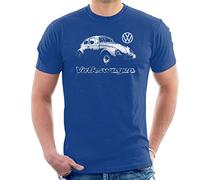 Volkswagen Beetle Spray Paint Men's T-Shirt Royal Blue