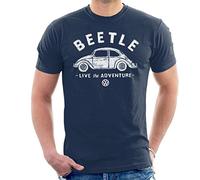 Volkswagen Beetle White Live The Adventure Men's T-Shirt