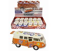 Volkswagen Campervan 1:32 Die Cast With Peace And Love Hippy Design