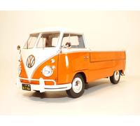 VOLKSWAGEN COMBI T1 pick up orange + surf 1/18