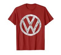 Volkswagen Drawn VW Logo T-Shirt, Men, Cranberry Red, XX-Large