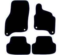 Volkswagen e-Golf Mk7 2014-2021 Car Mats UK-Made Tailored Fit Carpet Floor Mats Full Coverage Compatible Accessory Blue Trim
