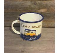 Volkswagen Enamel Mug Camping Enamel Cup “Lets camp away night” Design. VW Mug