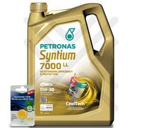 Volkswagen Engine Oil PETRONAS Syntium 7000 LL 0W30 5 Litre 5L + SCREENWASH TAB