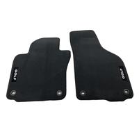 Volkswagen Golf 5 6 Velvet Premium Floor Mats Set Front 2 Pcs Anthracite Logo