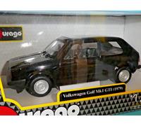 Volkswagen Golf GTi MkI 1979 in Black Open fr.Doors Burago l 3+ issue.1:24th.,