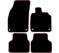 Volkswagen ID 3 2020+ Onwards Car Mats UK-Made Tailored Fit Carpet Floor Mats Full Coverage Compatible Accessory Red Trim