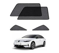 Volkswagen ID.7 (2023-2025) 4 Piece Car Sun Shades for Rear Side Window and Triangle Window - Breathable Mesh Fabric UV Heat Protection Privacy Screen for Baby