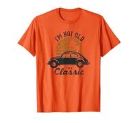 Volkswagen Im Not Old Im A Classic T-Shirt, Men, Orange, XX-Large