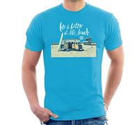 Volkswagen Life is Better by The Beach Camper Men's T-Shirt Sapphire