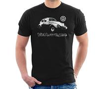 Volkswagen Men's Beetle Spray Paint T-Shirt, Black, XXL