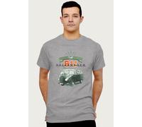 Volkswagen Men's Call 911 Polizei Camper T-Shirt in Mid Grey | Size: Small Volkswagen Mid Grey S