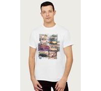 Volkswagen Men's Camper Beetle Collage T-Shirt in White | Size: XL Volkswagen White XL