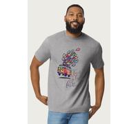 Volkswagen Men's Campervan Travel Go Lighter Further T-Shirt in Mid Grey | Size: XL Volkswagen Mid Grey XL
