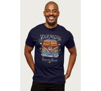 Volkswagen Men's Drive Into Summer T-Shirt in Navy | Size: Small Volkswagen Navy S