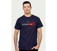 Volkswagen Men's Golf GTI History T-Shirt in Navy | Size: Large Volkswagen Navy L