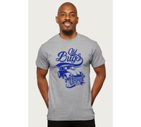 Volkswagen Men's Old Bugs Never Die Beetle T-Shirt in Mid Grey | Size: Medium Volkswagen Mid Grey M