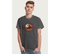 Volkswagen Men's Santa Monica Beach Club Campers T-Shirt in Charcoal | Size: 2XL Volkswagen Charcoal 2XL