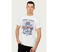 Volkswagen Men's Van Of Hope & Glory Union Jack Camper England Euro Football T-Shirt in White | Size: Large Volkswagen White L