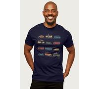 Volkswagen Men's Vans & Beetles T-Shirt in Navy | Size: Small Volkswagen Navy S