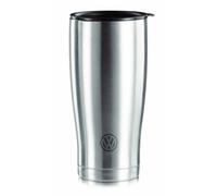 Volkswagen Original VW Thermal Mug, Matte Stainless Steel with VW Emblem Car, Thermos Flask