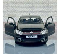 Volkswagen Polo GTI MK5 - 1:24 Scale Diecast Model Car Black (Bburago)